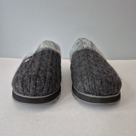Skechers Bobs Charcoal Cable Knit Keepsake Delight Ice Angel Slippers Womens 8 - Picture 2 of 9